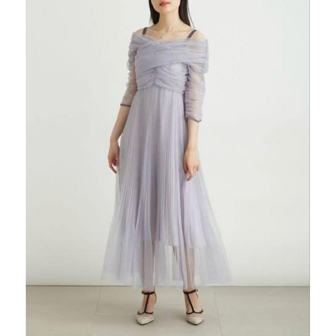 [LILYBROWN] Significant price reduction! New tulle layer ruched dress wedding
