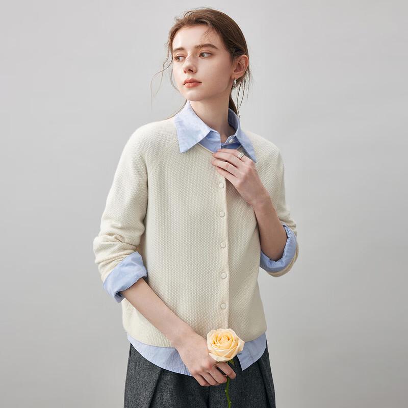 Commomboca Women's 2025 AW Round Neck Cashmere Cardigan