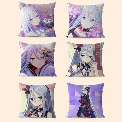 Y-Yoisaki K-Kanade Office Cushion Pillowcase Car Cushion Cover45X45CM Lumbar Pillowcase Sofa Pillowcover