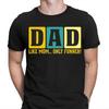 Papa Comme Maman Mais Plus Amusant Cadeau Fête des Pères Pour Papa T-shirts Anniversaire Homme
