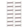 100 Sets Rivet and Screw Stainless Steel M2.5 Flat Round Head Rivet Stud Fastener Set for Leather Crafts Decoration
