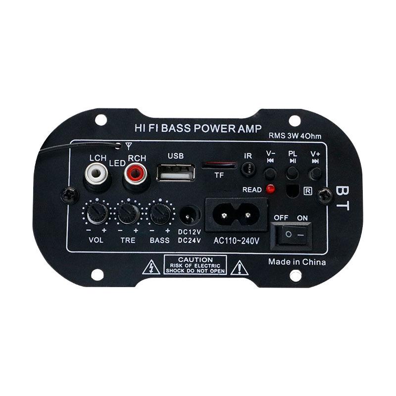 Universelle Hochleistungs-Bluetooth-Verstärkerplatine für Heim & Auto mit eingebautem Lautsprecher und Unterstützung für starke Bässe (12V/24V/220V)