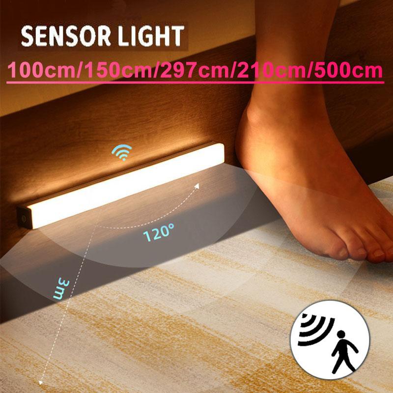 Buy 500cm Wireless Led Night Lights Motion Sensor Light For Bedroom Decor Light Detector Wall Decorative Lamp Staircase Closet Room Aisle Light Bar At Affordable Prices Free Shipping Real Reviews With