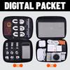 New Portable Digital Storage Bag Essential for Travel, USB Data Cable Charger Storage Bag Multifunctional Organizer for Cables