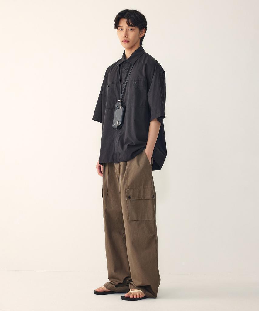 STUDIO TOMBOY [Men] String Flap Pocket Cargo Pants_Light Brown 9156231213
