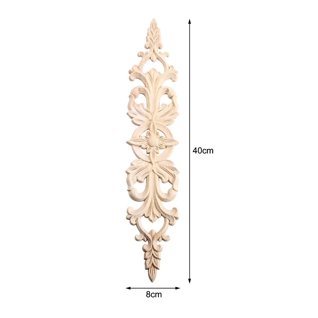 1 pz Applique per Mobili Intaglio Legno Angolo Decorazione Legno Cornice Muro Porta Decalcomania Intaglio Legno Accessori Decorazione Casa Matrimonio