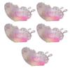 Set Of 5 Pink butterflycake Boxes Plastic Decorative Containers For functions