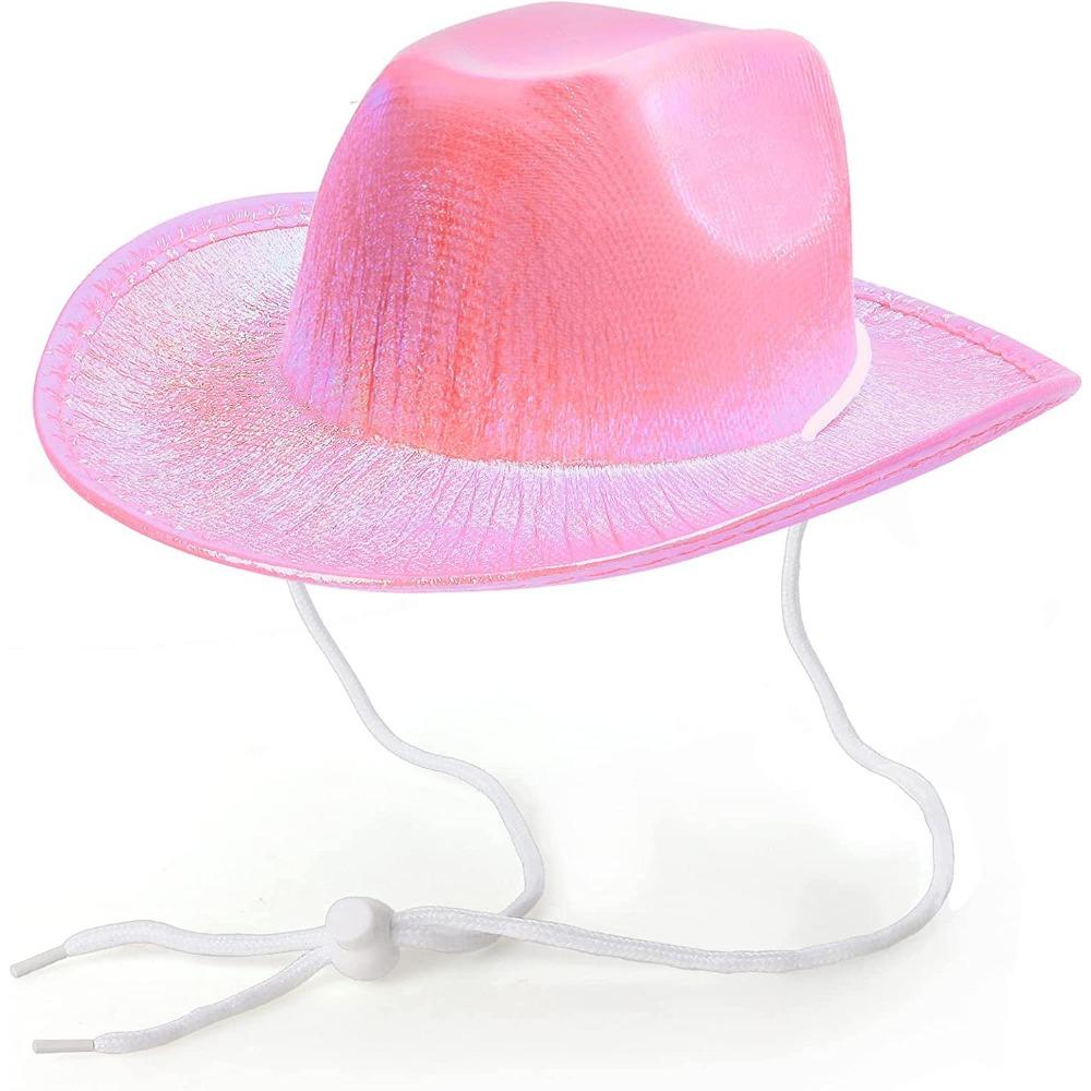 Pet Neon Shiny Space Cowboy Hat Clothing Set Dog Cat Symphony Cowboy Hat Western Cowboy Accessories