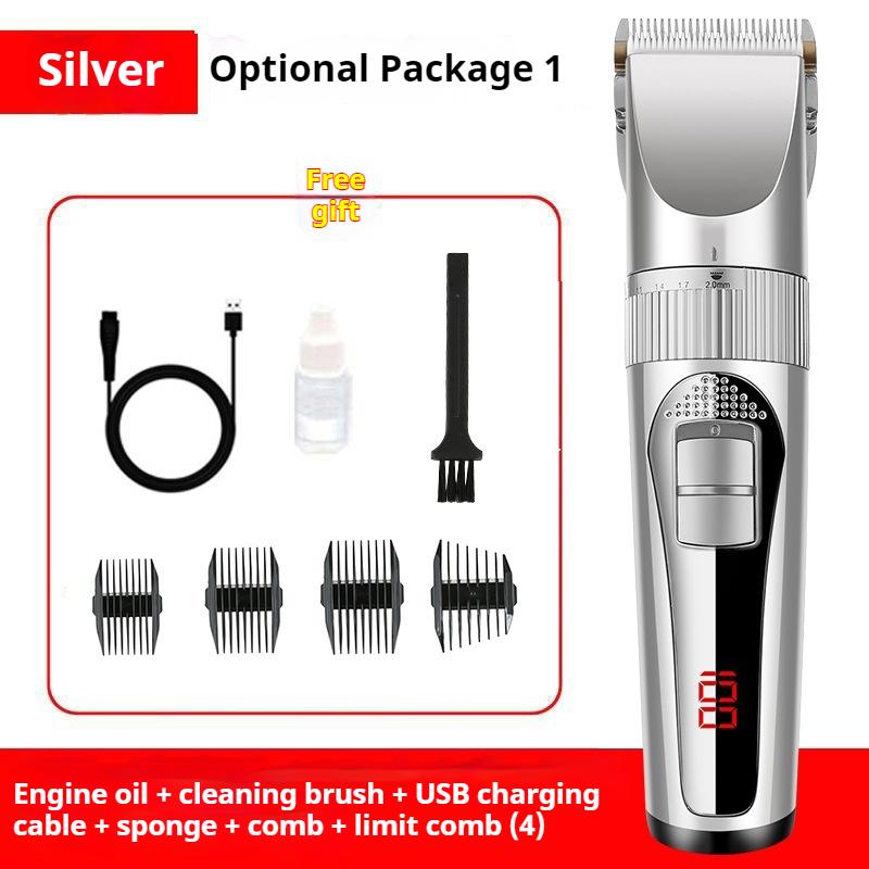 New hair clipper electric hair clipper electric clipper rechargeable razor hair clipper electric clipper LCD digital display car