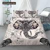 Elephant Bedding Sets Boho Style Luxury 3D Print For Kids Adults Teens Ganesha Duvet Cover Set Queen Size Polyester Bedding Set