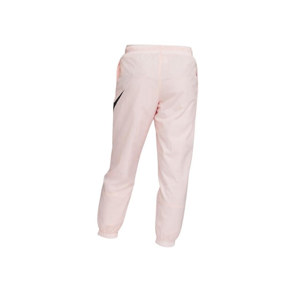 Nike Calças Jogger com Cordão e Logo Estampado em Cor Sólida Feminino Rosa DM6183-610