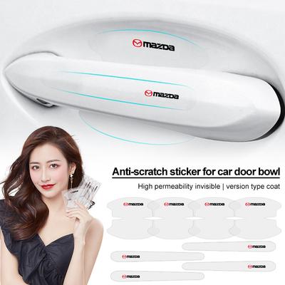 8 Piezas Transparente Tazón de Manija de Puerta de Coche Pegatina Protectora Antiarañazos Para 3 6 CX5 2 CX3 CX9 MX5 RX8 Axela Demio MS CX5 2 Axela Demio Atenza MS