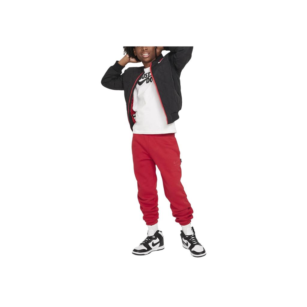 Nike Sportswear Letter Print Casual Round Neck Short Sleeve T-Shirt Kids tops White FV4078-100