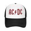 AC-DC Baseball Caps Unisex Snapback Hats Lovers Trucker Caps Women Breathable Mesh Visor Bones