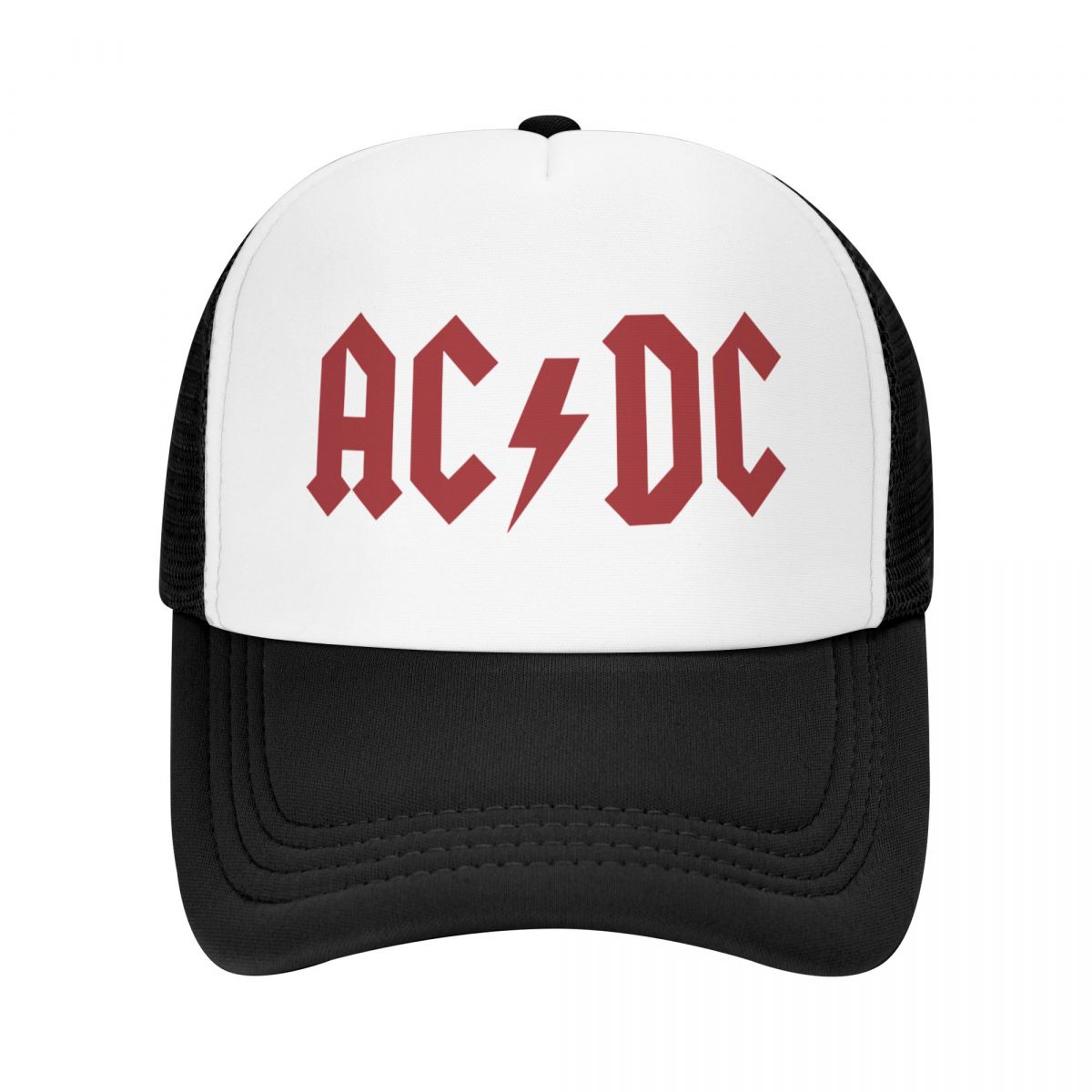 BIPIPOP AC-DC Baseball Caps Unisex Snapback Hoeden liefhebbers Trucker Caps Dames Ademend Mesh Vizierbeenderen Adjustable