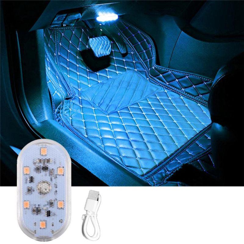 

BB-Car Touch Lights Rechargeable Car Interior Dome Light Roof Ceiling Reading Lamps Trunk Magnetic Mini Lamp As Shown D