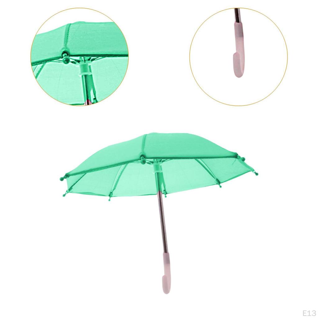 Dollhouse Miniature Umbrella Cute Parasol Decor Decorative Kids Children Toy Sunny Rainy