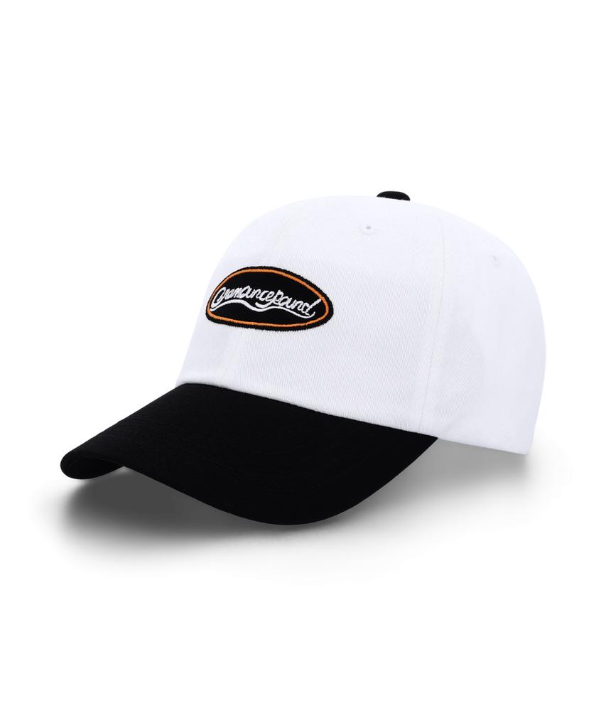 GRAM OUNCE POUND Shop Oval Two Tone 6-Panel Cap White & Black