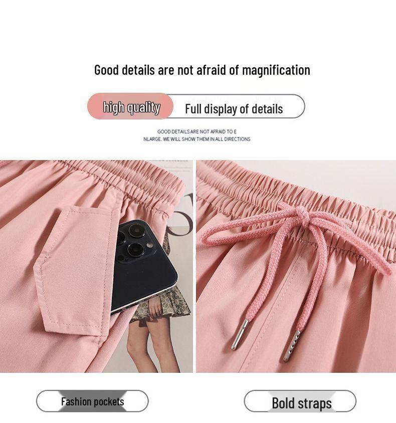 Unisex Military Green High-Waist Wide-Leg Cargo Pants - Lightweight, Summer Casual Fashion