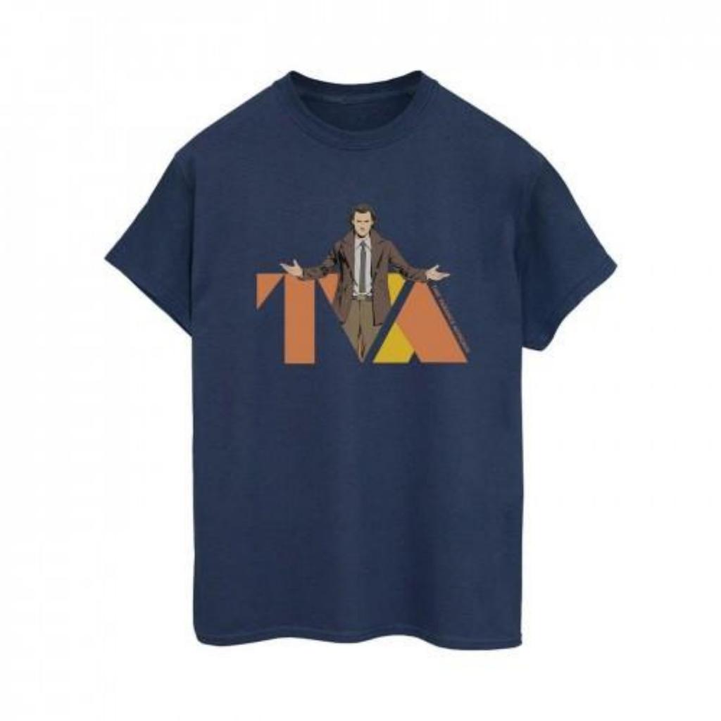 Marvel Womens_Ladies Loki TVA Pose Cotton Boyfriend T-Shirt