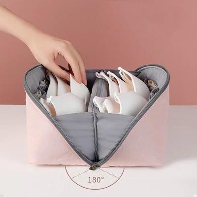 Bolsa de almacenamiento de ropa interior impermeable multifuncional para hombre y mujer, bolsa organizadora para sujetadores de viaje, calcetines, ropa cosmética, bolso plegable