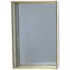 Vasso Decorativo in Vetro Funzionale Oro 7,87*5,5*1,38 Pollici Vassoia in Vetro con Bordo Dorato Vassoio Vintage per Gioielli Bagno