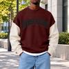 Men's Fashion Crewneck Sweatshirt, Casual Pullover Top for Everyday Wear