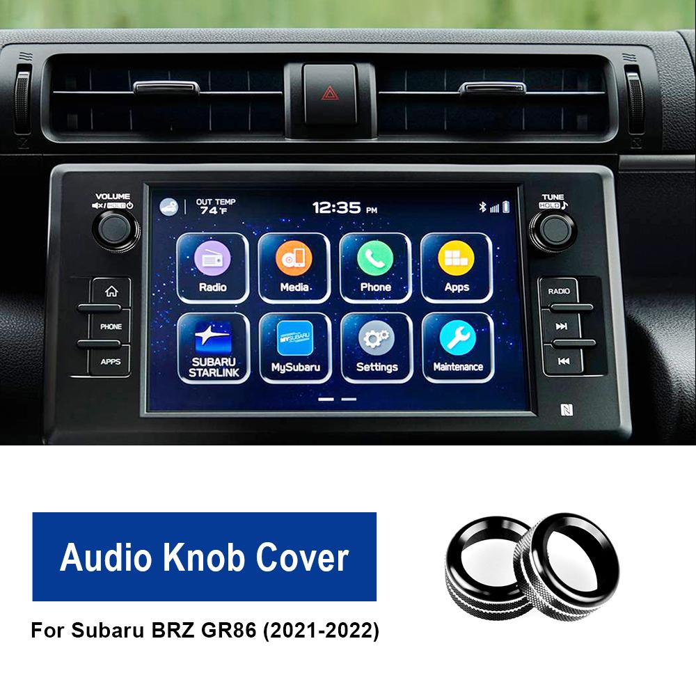 AC Switch Rings For Subaru BRZ GR86 2025 2025 2025 2025 AC Adjustment Knob Cover Navigation Audio Knob Interior Accessories Trim
