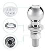 M22 50mm 3.5T Chrome Hitch Mount Tow Ball Shank Dia Capacity Coupling Trailer Parts RV Camper Caravan Parts