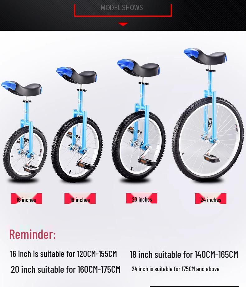 Cross-Border Unicycle for Children and Adults