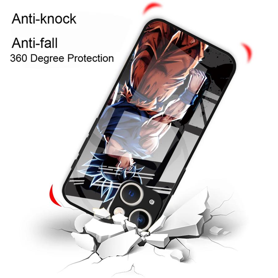 D-ragonS B-allS Cool Anime Case for iPhone 17 Pro Max 14 13 11 8 15 Plus XR 16 Air 12 Glass Phone Cover