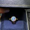 Natural Opal Ring Female Engagement Wedding Promise Ring  Silver Feminine Party Jewelry Gift 8*10mm