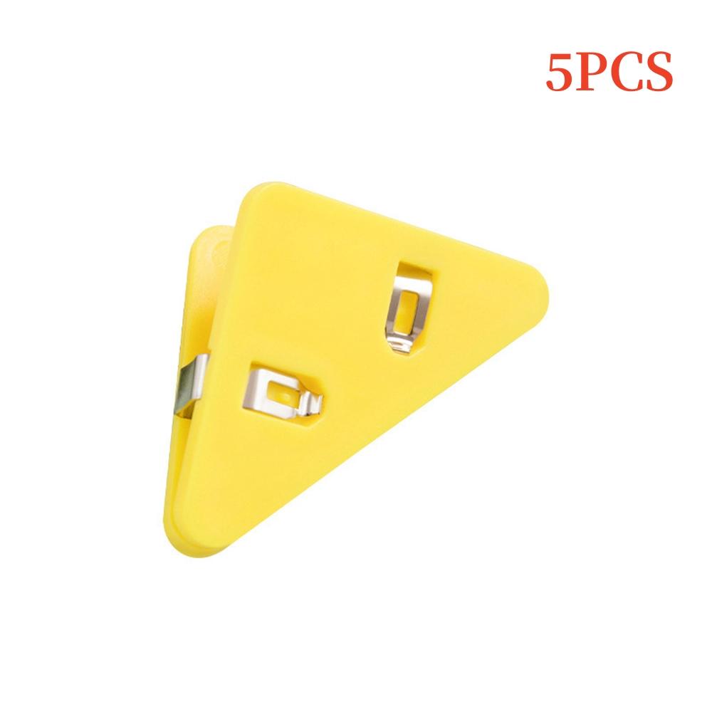 5/10Pcs Solid Color Triangle Corner Clips Page Holder Paper Clip Office Accessories Photo Clamp School Supplies Stationary