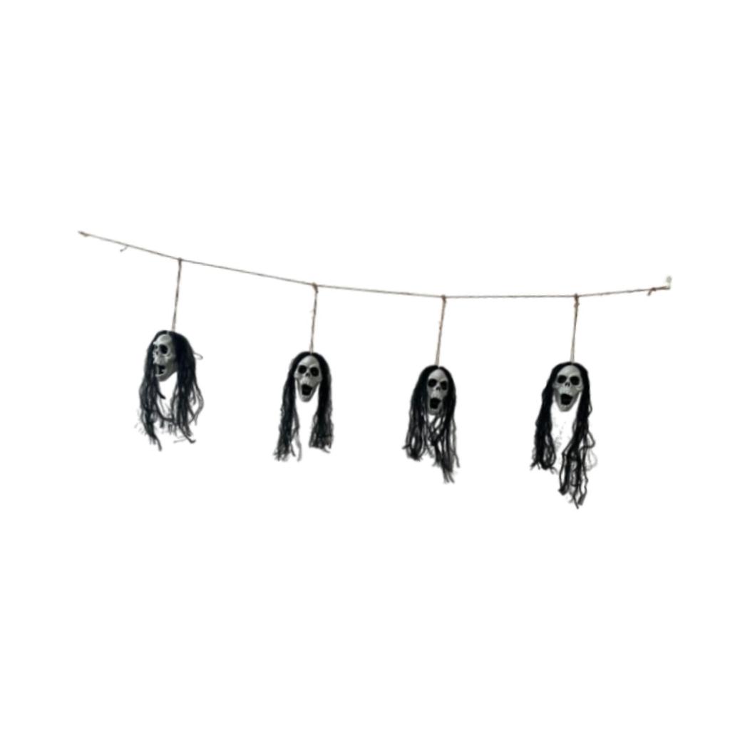 Scary Skeleton Hanging Ornament Party Supplies for Backyard Patio Farmhouse