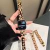 Leopard Suede Butterfly Buckle Watch Band for Apple Watch (S10, 87)