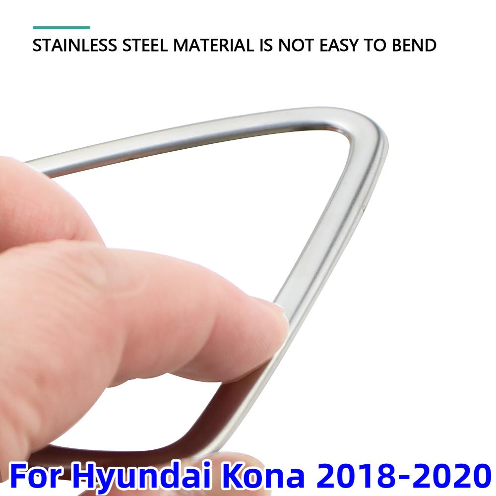 For Hyundai Kona Kauai SUV 2018-2020 Car Front Air Conditonnal Vent Cover Trim AC Outlet Panel Frame Interior Accessories