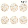 10Pcs/1set  Metallic Finish Coasters Heat Resistant Non-Slip for Cups Mugs Bowls Ideal for Home & Kitchen Tabletop Protection