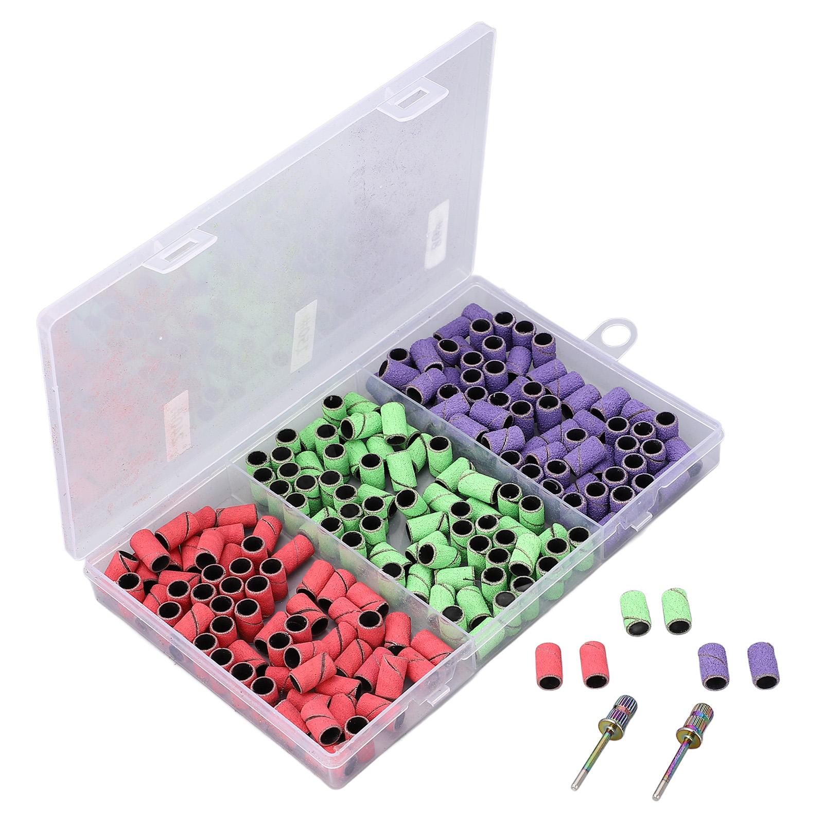 

210 шт. полосок для шлифовки ногтей, удаление омертвевшей кожи, профессиональные полоски для полировки ногтей с 2 держателями 80 шт.