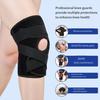 Sports Knee Pad Pre-Shaped Arc Sleeve with Silicone Knee Injury Prevention Anti-Slip Strip Adjustable Compression Neoprene