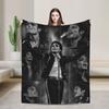 Michaels Jacksons Bad 1988 Pop Music Blanket Flannel  Winter  Lightweight Throw Blankets for Sofa Travel Plush Thin Quilt
