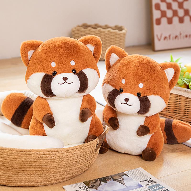 35Cm Kawaii Plush Raccoon Plush Toys Lovely Raccoon Pillow Stuffed Soft Animal Cushion Nice Birthday Christmas Gift For Girl