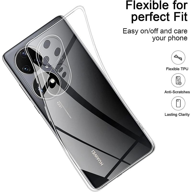 

Ultra Thin Clear Silicone Soft TPU Case For Huawei P40 P50 P60 Art P70 Nova 11 10 9 SE Mate 50 40 30 20 Lite Pro Plus Back Cover MATE 50 Pro чистий