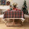 Rustic Plaid Tablecloth Dining Table Christmas Decor Picnic Cafe Home Dcor Cotton Blend