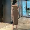 Men Bodycon Dress With Ribs Fabric For Casual Office Wear