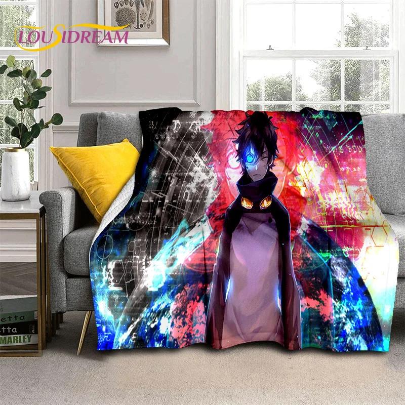 3D Blue Lock Cartoon Football Anime Blanket,Soft Throw Blanket for Home Bedroom Bed Sofa Picnic Travel Office Cover Blanket Kids
