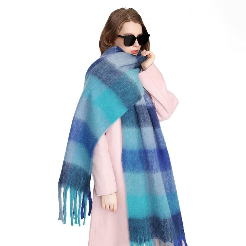 NY Luksus Vinter Tykk Varm Skjerf Dame Kasjmir Sjal og Wraps Pashmina Halsduk Bufanda Dame Lang Dusk Echarpe