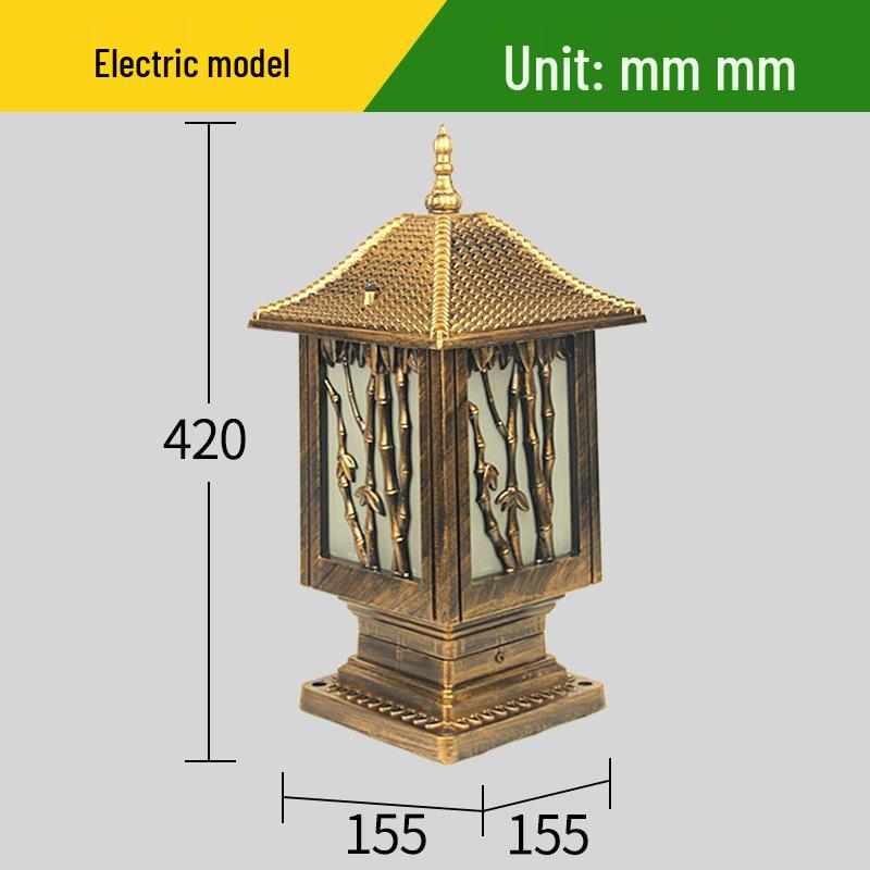 Chinese Style Waterproof Outdoor Wall Lamp for Garden and Villa