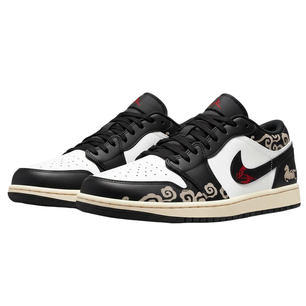 Jordan Air Jordan 1 Low CNY Horse Year, Three Times Laboratory, Cloud Horse Stunning Abrasion Resistant 553558-040(Team-)