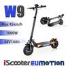 2025 New iScooter W9 All-Terrain E-Scooter 1000W Motor, Up To 45km/h, 48V14Ah Battery, Dual Disc Brakes, Full Suspension, APP Control, Ambient Light