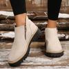 Women Simple and stylish Boots Plus Size Platform Shoes Women 2025 Thick Sole Ankle Boots Fashion Comfortable for Women